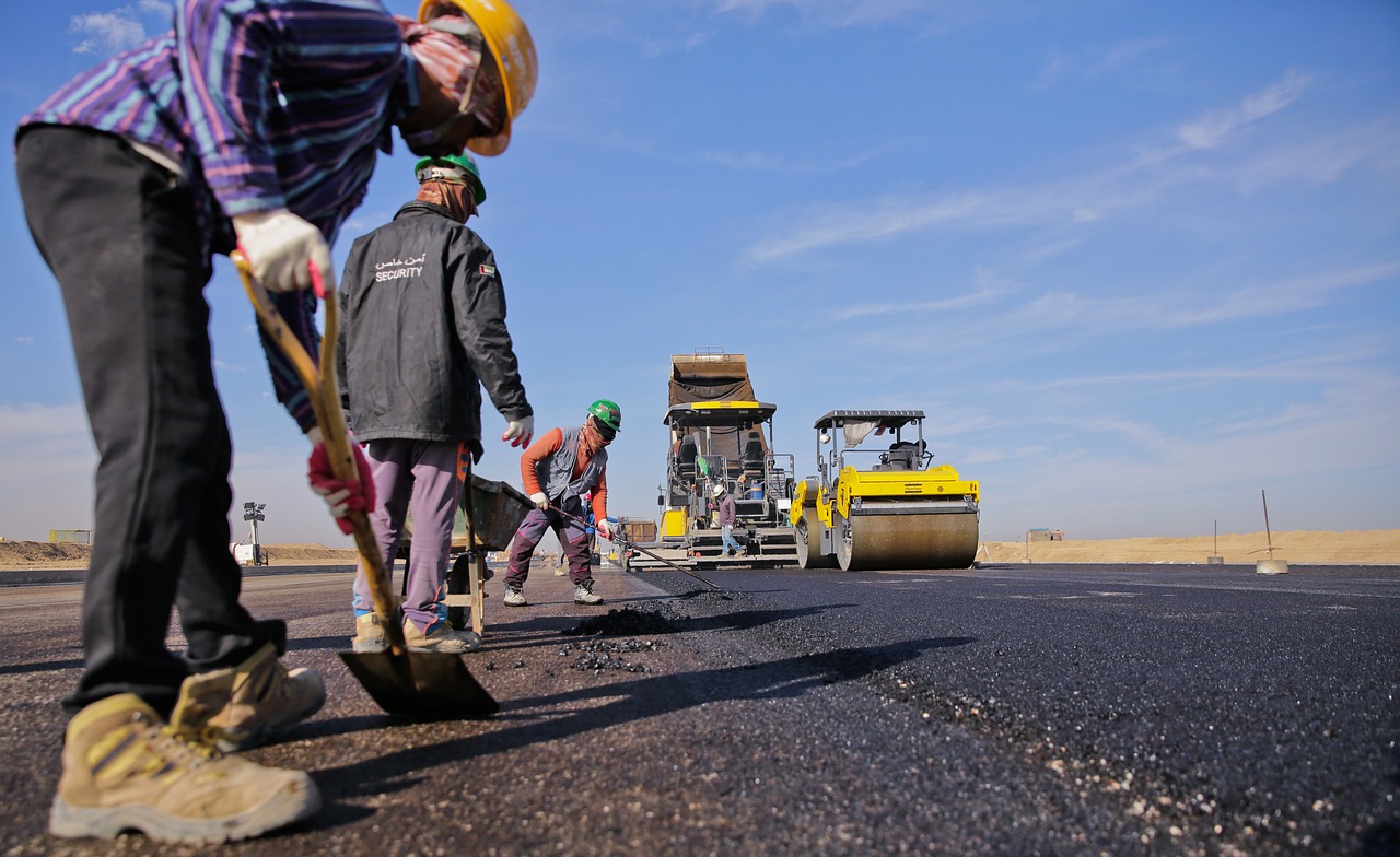 サンプル道路工事